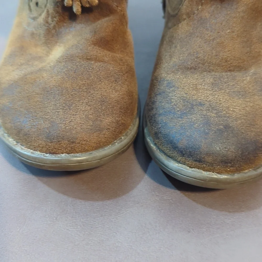 Paris Blues Arianna Boho Boots Brown Toddler Size 7 Side Zipper PM-52 H-Q